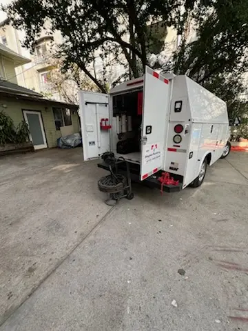 Magnet Plumbing service vehicle on-site for Water Heater Repair in Magnolia Hill